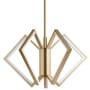 Oxygen Lighting Acadia 5 Light 30" Wide LED Chandelier Aged Brass