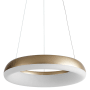Oxygen Lighting Roswell 16" Wide LED Ring Chandelier Aged Brass