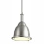 Oxygen Lighting Ruvo 11" Wide 1 Light Full Sized industrial Style LED Pendant with Glass Lens Satin Nickel