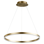 Oxygen Lighting Circulo 24" Wide LED Ring Chandelier Aged Brass