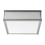 Oxygen Lighting Modulo 16" Wide 2 Light Single Flush Mount LED Ceiling Fixture with Acrylic Shade Satin Nickel