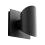 Oxygen Lighting Caliber 2 Light 6" Tall LED Outdoor Wall Sconce Black