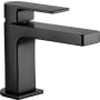 Peerless Xander 1 GPM Single Hole Bathroom Faucet with Metal Push Pop-Up Drain Assembly - Lifetime Limited Warranty Matte Black
