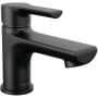 Peerless Flute 0.5 GPM Single Hole Bathroom Faucet with Pop-Up Drain Assembly Matte Black