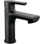 Peerless Flute 1 GPM Single Hole Bathroom Faucet with Pop-Up Drain Assembly Matte Black