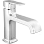 Peerless Ezra 1 GPM Single Hole Bathroom Faucet with Metal Push Pop-Up Drain Assembly Chrome