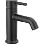 Peerless Precept 0.5 GPM Single Hole Bathroom Faucet with Push Pop-Up Drain Assembly Matte Black