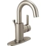 Peerless Precept Single Hole 1.2 GPM Bathroom Faucet with Pop-Up Drain Assembly - Lifetime Limited Warranty Brushed Nickel