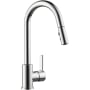Peerless Precept 1.5 GPM Deck Mounted Pull Down Kitchen Faucet - Includes Escutcheon Chrome