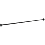 Peerless 44" - 72" Straight Adjustable Shower Rod Matte Black
