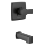 Peerless Ezra Tub Only Trim Package with Pressure Balanced Valve Trim - Less Rough In Matte Black