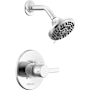 Peerless Flute Shower Only Trim Package with 1.5 GPM Multi Function Shower Head - Less Rough-In Chrome