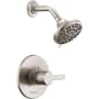 Peerless Flute Shower Only Trim Package with 1.5 GPM Multi Function Shower Head - Less Rough-In Brushed Nickel