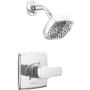 Peerless Ezra Shower Only Trim Package with 1.5 GPM Multi Function Shower Head - Less Rough In Chrome