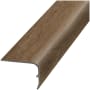 Performance Accessories 79" x 2" Vinyl Glue Down Stair Nose - Sold by Piece (6.58 LF/Piece) Chocolate Oak