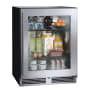 Perlick 24 Inch Wide 62 Can Capacity ADA Compliant Energy Star Rated Beverage Center with Right Hinge Stainless Steel Framed Glass