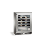 Perlick 24 Inch Wide 20 Bottle Capacity Built-In Wine Cooler with Right Hinge Stainless Steel Framed Glass
