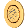 Perrin and Rowe Single Function Round Brass Body Spray English Gold