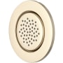 Perrin and Rowe Single Function Round Brass Body Spray Satin Nickel