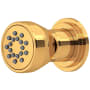 Perrin and Rowe Single Function Round Brass Body Spray English Gold