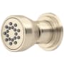 Perrin and Rowe Single Function Round Brass Body Spray Satin Nickel