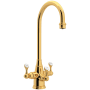 Perrin and Rowe Georgian Era 1.5 GPM Hot and Cold Water Dispenser English Gold