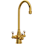Perrin and Rowe Georgian Era 1.5 GPM Hot and Cold Water Dispenser Unlacquered Brass (Living Finish)