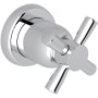 Perrin and Rowe Holborn Single Handle 3 Function Diverter / Volume Control Valve Trim - Less Valve Polished Chrome