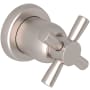 Perrin and Rowe Holborn Single Handle 3 Function Diverter / Volume Control Valve Trim - Less Valve Satin Nickel