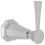 Perrin and Rowe Deco Single Handle 3 Function Diverter / Volume Control Valve Trim - Less Valve Polished Chrome