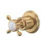 Perrin and Rowe Edwardian 3 Function Diverter Valve Trim - Less Valve Satin English Gold