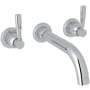 Perrin and Rowe Holborn Wall Mounted Tub Filler Polished Chrome