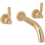 Perrin and Rowe Holborn Wall Mounted Tub Filler English Gold
