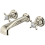 Perrin and Rowe Edwardian Wall Mounted Tub Filler Polished Nickel