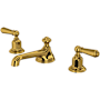 Perrin and Rowe Edwardian 1.2 GPM Widespread Bathroom Faucet with Pop-Up Drain Assembly Unlacquered Brass (Living Finish)