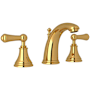 Perrin and Rowe Georgian Era 1.2 GPM Widespread Bathroom Faucet with Pop-Up Drain Assembly Unlacquered Brass (Living Finish)