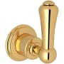Perrin and Rowe Georgian Era Single Handle 3 Function Diverter / Volume Control Valve Trim - Less Valve English Gold