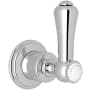 Perrin and Rowe Georgian Era Single Handle 3 Function Diverter / Volume Control Valve Trim - Less Valve Polished Chrome