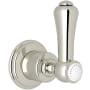 Perrin and Rowe Georgian Era Single Handle 3 Function Diverter / Volume Control Valve Trim - Less Valve Polished Nickel