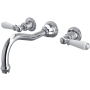 Perrin and Rowe Edwardian Wall Mounted Tub Filler Polished Chrome