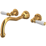 Perrin and Rowe Edwardian Wall Mounted Tub Filler English Gold