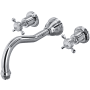 Perrin and Rowe Edwardian Wall Mounted Tub Filler Polished Chrome