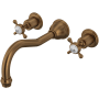 Perrin and Rowe Edwardian Wall Mounted Tub Filler English Bronze