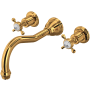 Perrin and Rowe Edwardian Wall Mounted Tub Filler English Gold