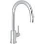 Perrin and Rowe Holborn 1.8 GPM Single Hole Pull Down Bar Faucet Polished Chrome