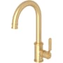 Perrin and Rowe Armstrong 1.8 GPM Single Hole Bar Faucet Satin English Gold