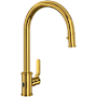 Perrin and Rowe Armstrong 1.8 GPM Touchless Single Hole Pull Down Kitchen Faucet Unlacquered Brass (Living Finish)