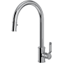 Perrin and Rowe Armstrong 1.75 GPM Single Hole Pull Down Kitchen Faucet Polished Chrome