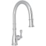 Perrin and Rowe Georgian Era 1.8 GPM Single Hole Pull Down Kitchen Faucet Polished Chrome