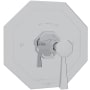 Perrin and Rowe Deco Thermostatic Valve Trim Only with Single Lever Handle - Less Rough In Polished Chrome